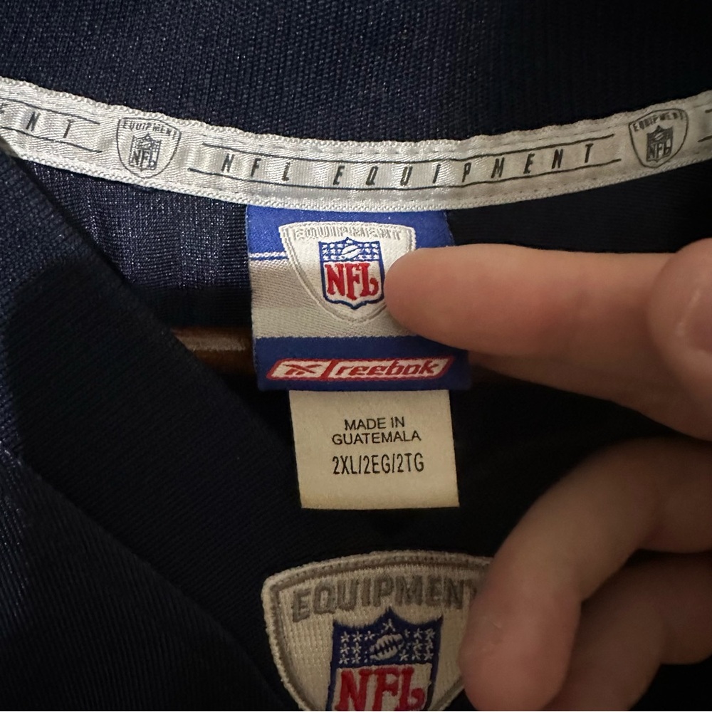 Reebok NFL Terrance Newman Dallas Cowboys Alternate Jersey - Picture 6 of 6